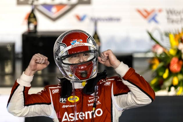June 7, 2026, Madison, Illinois, USA: IndyCar, Indy Car, IRL, USA SERIES driver, JOSEF NEWGARDEN (2) (USA) of Nashville, TN, wins the Bommarito Automotive Group 500 at World Wide Technology Raceway in MADISON, Illinois. Madison USA - ZUMAa161 20260607_aaa_a161_029 Copyright: xStevexScaglione GMGx