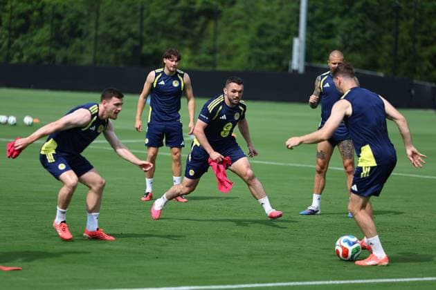 John McGinn of Scotland Scotland Training Session and press conference, PK, Pressekonferenz 2026 FIFA World Cup, WM, Weltmeisterschaft, Fussball Football, Atrium Health Performance Park, Charlotte, USA - 08 Jun 2026Charlotte Atrium Health Performance Park United States of America EDITORIAL USE ONLY No use with unauthorised audio, video, data, fixture lists, club league logos or live services. Online in-match use limited to 120 images, no video emulation. No use in betting, games or single club league player publications. Copyright: xMichaelxZemanek Shutterstockx 16917216dk