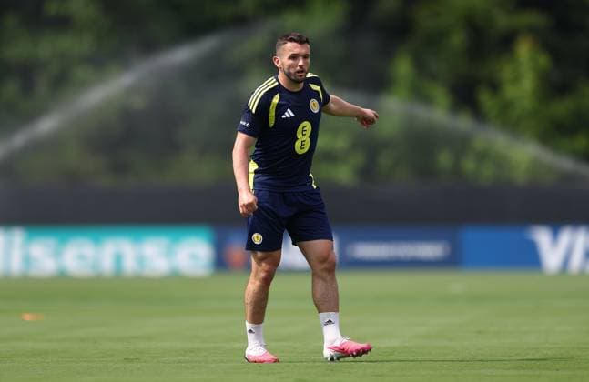 John McGinn of Scotland Scotland Training Session and press conference, PK, Pressekonferenz 2026 FIFA World Cup, WM, Weltmeisterschaft, Fussball Football, Atrium Health Performance Park, Charlotte, USA - 08 Jun 2026Charlotte Atrium Health Performance Park United States of America EDITORIAL USE ONLY No use with unauthorised audio, video, data, fixture lists, club league logos or live services. Online in-match use limited to 120 images, no video emulation. No use in betting, games or single club league player publications. Copyright: xMichaelxZemanek Shutterstockx 16917216ej