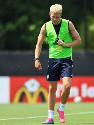 George Hirst of Scotland Scotland Training Session and press conference, PK, Pressekonferenz 2026 FIFA World Cup, WM, Weltmeisterschaft, Fussball Football, Atrium Health Performance Park, Charlotte, USA - 08 Jun 2026Charlotte Atrium Health Performance Park United States of America EDITORIAL USE ONLY No use with unauthorised audio, video, data, fixture lists, club league logos or live services. Online in-match use limited to 120 images, no video emulation. No use in betting, games or single club league player publications. Copyright: xMichaelxZemanek Shutterstockx 16917216fj