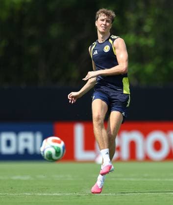 Jack Hendry of Scotland Scotland Training Session and press conference, PK, Pressekonferenz 2026 FIFA World Cup, WM, Weltmeisterschaft, Fussball Football, Atrium Health Performance Park, Charlotte, USA - 08 Jun 2026Charlotte Atrium Health Performance Park United States of America EDITORIAL USE ONLY No use with unauthorised audio, video, data, fixture lists, club league logos or live services. Online in-match use limited to 120 images, no video emulation. No use in betting, games or single club league player publications. Copyright: xMichaelxZemanek Shutterstockx 16917216fp