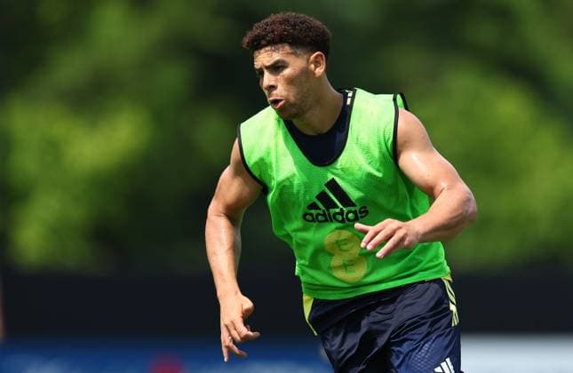 Che Adams of Scotland Scotland Training Session and press conference, PK, Pressekonferenz 2026 FIFA World Cup, WM, Weltmeisterschaft, Fussball Football, Atrium Health Performance Park, Charlotte, USA - 08 Jun 2026Charlotte Atrium Health Performance Park United States of America EDITORIAL USE ONLY No use with unauthorised audio, video, data, fixture lists, club league logos or live services. Online in-match use limited to 120 images, no video emulation. No use in betting, games or single club league player publications. Copyright: xMichaelxZemanek Shutterstockx 16917216fq