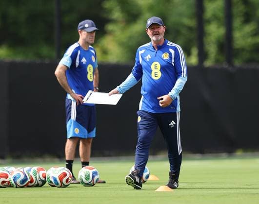 Steve Clarke head coach of Scotland Scotland Training Session and press conference, PK, Pressekonferenz 2026 FIFA World Cup, WM, Weltmeisterschaft, Fussball Football, Atrium Health Performance Park, Charlotte, USA - 08 Jun 2026Charlotte Atrium Health Performance Park United States of America EDITORIAL USE ONLY No use with unauthorised audio, video, data, fixture lists, club league logos or live services. Online in-match use limited to 120 images, no video emulation. No use in betting, games or single club league player publications. Copyright: xMichaelxZemanek Shutterstockx 16917216gg