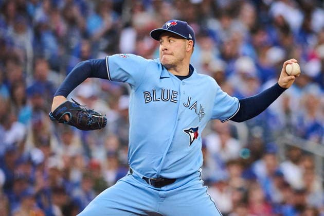 June 8, 2026, Toronto, On, Canada: Toronto Blue Jays Patrick Corbin (46) works against the Philadelphia Phillies during second inning MLB, Baseball Herren, USA baseball action in Toronto, on Monday, June 8, 2026. Canada News - June 8, 2026 - ZUMAc35_ 20260608_zaf_c35_242 Copyright: xSammyxKoganx
