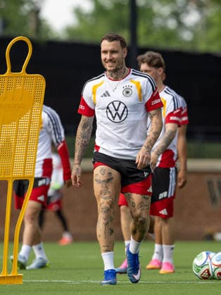 Team Arrival Germany, Base Camp, practice, FIFA World Cup, WM, Weltmeisterschaft, Fussball 2026, Winston-Salem DAVID RAUM of DFB practicing for the FIFA World Cup 2026 at Wake Forest University™s Spry Stadium in Winston-Salem, North Carolina, United States, June 8, 2026. WINSTON-SALEM Spry Stadium North Carolina USA Copyright: xPaulxMoreax 1R8A6007