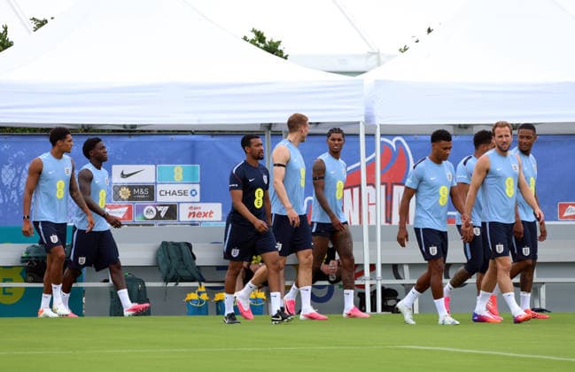 England players during a training session England Team Training, 2026 FIFA World Cup, WM, Weltmeisterschaft, Fussball Football, Palm Beach Gardens, Palm Beach, Florida, USA - 09 Jun 2026Florida Florida Blue Training Centre United States of America EDITORIAL USE ONLY No use with unauthorised audio, video, data, fixture lists, club league logos or live services. Online in-match use limited to 120 images, no video emulation. No use in betting, games or single club league player publications. Copyright: xChrisxArjoon Shutterstockx 16918901i