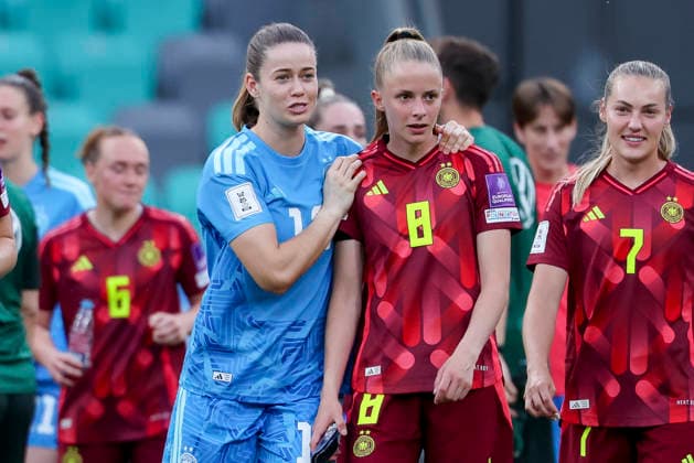 Goalkeeper Stina Johannes Germany and Vivien Endemann Germany talk together, FIFA Women s World Cup 2027 Qualifier, Slovenia v Germany, Stadion Stozice on June 09, 2026 in Ljubljana, Slovenia Photo by Marco Steinbrenner DeFodi Images Goalkeeper Stina Johannes Germany and Vivien Endemann Germany talk together, FIFA Women s World Cup 2027 Qualifier, Slovenia v Germany, Stadion Stozice, June 9, 2026 in Ljubljana, Slovenia Photo by Marco Steinbrenner DeFodi Images