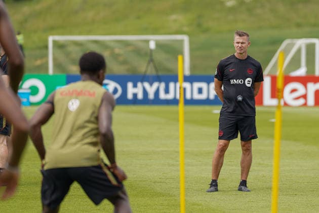 June 9, 2026, Toronto, Ciudad de Mexico, Canada: Jesse Marsch Head Coach of Canada national football team during the training day, ahead the 2026 FIFA World Cup, WM, Weltmeisterschaft, Fussball Group B match against Bosnia and Herzegovina at TorontoFC Training Ground. on June 9, 2026 in Toronto, Canada. Toronto Canada - ZUMAe321 20260609_zsa_e321_004 Copyright: xLeonardoxRamirezx