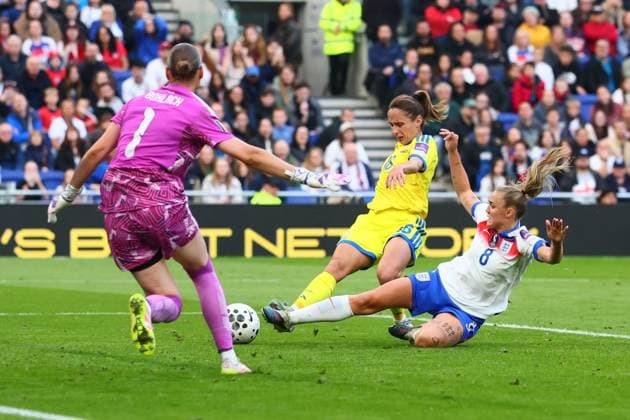 Georgia Stanway of England scores to make it 2-0 and celebrates England Women v Ukraine Women, FIFA 2027 Women s World Cup Qualifying, Football, Hill Dickinson Stadium, Liverpool, UK - 09 Jun 2026Liverpool Hill Dickinson Stadium United Kingdom EDITORIAL USE ONLY No use with unauthorised audio, video, data, fixture lists, club league logos or live services. Online in-match use limited to 120 images, no video emulation. No use in betting, games or single club league player publications. Copyright: xPaulxCurrie Shutterstockx 16919205ao
