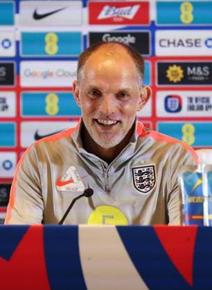Thomas Tuchel, manager of England, during a press conference, PK, Pressekonferenz England Press Conference, 2026 FIFA World Cup, WM, Weltmeisterschaft, Fussball Football, Hilton West Palm Beach Hotel, Palm Beach, Florida, USA - 09 Jun 2026Florida Florida Blue Training Centre United States of America EDITORIAL USE ONLY No use with unauthorised audio, video, data, fixture lists, club league logos or live services. Online in-match use limited to 120 images, no video emulation. No use in betting, games or single club league player publications. Copyright: xChrisxArjoon Shutterstockx 16918907o