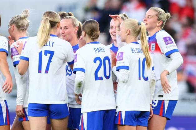 Beth Mead of England celebrates scoring to make it 3-0 England Women v Ukraine Women, FIFA 2027 Women s World Cup Qualifying, Football, Hill Dickinson Stadium, Liverpool, UK - 09 Jun 2026Liverpool Hill Dickinson Stadium United Kingdom EDITORIAL USE ONLY No use with unauthorised audio, video, data, fixture lists, club league logos or live services. Online in-match use limited to 120 images, no video emulation. No use in betting, games or single club league player publications. Copyright: xPaulxCurrie Shutterstockx 16919205bf