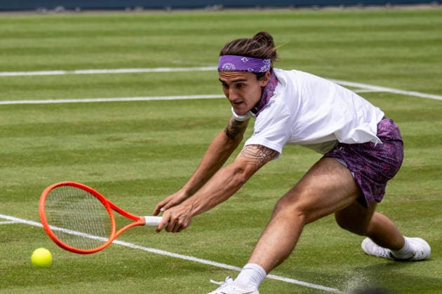 Mattia Bellucci ITA xettx, Germany, Stuttgart, 10 06 2026, Tennis, Boss Open, Day 5, 2026, Round of 16, M Bellucci ITA Y Hanfmann GER , TC Weissenhof, Center Court