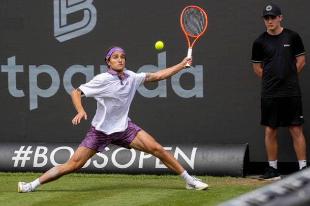 Mattia Bellucci ITA xettx, Germany, Stuttgart, 10 06 2026, Tennis, Boss Open, Day 5, 2026, Round of 16, M Bellucci ITA Y Hanfmann GER , TC Weissenhof, Center Court