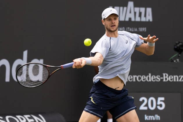 Yannick Hanfmann GER xettx, Germany, Stuttgart, 10 06 2026, Tennis, Boss Open, Day 5, 2026, Round of 16, M Bellucci ITA Y Hanfmann GER , TC Weissenhof, Center Court