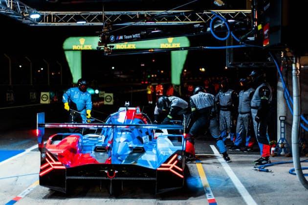 Motorsport, 24 Stunden von Le Mans, Training und Qualifikation #2 24 HEURES DU MANS 2026 - FREE PRACTICE AND QUALIFIYING SESSION 15 MAGNUSSEN Kevin (dnk), MARCIELLO Raffaele (swi), VANTHOOR Dries (bel), BMW M Team WRT, BMW M Hybrid V8 15, Hypercar, action during the Free Practice and Qualifying session of the 24 Hours of Le Mans 2026, 3rd round of the 2026 FIA World Endurance Championship, from June 10 to 11, 2026 on the Circuit des 24 Heures du Mans in Le Mans, France - Copyright: xAndreaxLorenzinax