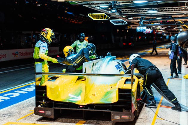 Motorsport, 24 Stunden von Le Mans, Training und Qualifikation #2 24 HEURES DU MANS 2026 - FREE PRACTICE AND QUALIFIYING SESSION 43 SMIECHOWSKI Jakub (pol), DILLMANN Tom (fra), YELLOLY Nicholas (gbr), Inter Europol Competition, Oreca 07 Gibson 43, LMP2, action during the Free Practice and Qualifying session of the 24 Hours of Le Mans 2026, 3rd round of the 2026 FIA World Endurance Championship, from June 10 to 11, 2026 on the Circuit des 24 Heures du Mans in Le Mans, France - Copyright: xAndreaxLorenzinax