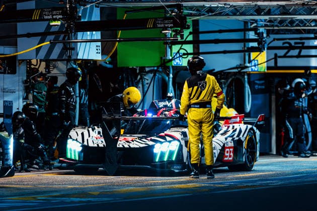 Motorsport, 24 Stunden von Le Mans, Training und Qualifikation #2 24 HEURES DU MANS 2026 - FREE PRACTICE AND QUALIFIYING SESSION 93 DI RESTA Paul (gbr), VANDOORNE Stoffel (bel), CASSIDY Nick (nzl), Peugeot TotalEnergies, Peugeot 9X8 93, Hypercar, action during the Free Practice and Qualifying session of the 24 Hours of Le Mans 2026, 3rd round of the 2026 FIA World Endurance Championship, from June 10 to 11, 2026 on the Circuit des 24 Heures du Mans in Le Mans, France - Copyright: xAndreaxLorenzinax