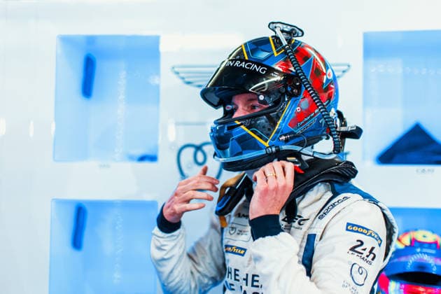 Motorsport, 24 Stunden von Le Mans, Training und Qualifikation #2 24 HEURES DU MANS 2026 - FREE PRACTICE AND QUALIFIYING SESSION ROBICHON Zacharie (can), Heart of Racing Team, Aston Martin Vantage AMR LMGT3 27, LM GT3, portrait during the Free Practice and Qualifying session of the 24 Hours of Le Mans 2026, 3rd round of the 2026 FIA World Endurance Championship, from June 10 to 11, 2026 on the Circuit des 24 Heures du Mans in Le Mans, France - Copyright: xAndreaxLorenzinax