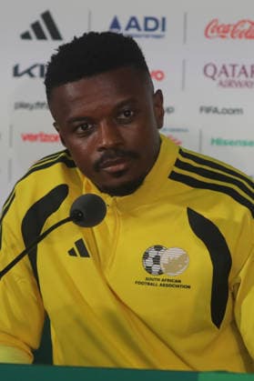 Fußball, FIFA WM 2026, Nationalteam Südafrika, Pressekonferenz Mexico v South Africa press conference, PK, Pressekonferenz - 2026 FIFA World Cup, WM, Weltmeisterschaft, Fussball South Africa National Football Team forward Lyle Foster speaks during a press conference ahead of the 2026 FIFA World Cup Group A match between Mexico and South Africa at the Azteca Stadium now known as Mexico City Stadium. on June 10, 2026 in Mexico City, Mexico. (Photo by Ian Robles Eyepix Group) Copyright: xIanxRobles xEyepixxGroupx EL_10062026_186317JPEG