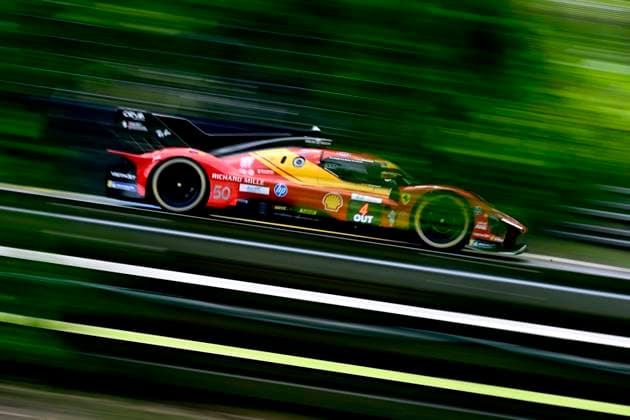 Motorsport, 24 Stunden von Le Mans, Training und Qualifikation #2 24 HEURES DU MANS PHOTOPQR OUEST FRANCE Marc OLLIVIER ; Le Mans ; 10 06 2026 ; Ferrari AF Corse 50 ( Hypercar ), pilotée par Antonio FUOCO , Nicklas NIELSEN et Miguel MOLINA Sur le circuit des 24h du Mans, la journée de mercredi 10 juin 2026 est consacrée aux essais libres et aux essais qualificatifs. Pour les équipes, la mise au point de leur voiture sur le tracé unique de 13,626 km se précise. 94e édition des 24 Heures du Mans ( Sarthe ). At the 24 Hours of Le Mans circuit, Wednesday, June 10, 2026, is dedicated to free practice and qualifying. For the teams, the fine-tuning of their cars on the unique 13.626 km track is taking shape. 94th edition of the 24 Hours of Le Mans (Sarthe) Le Mans France Copyright: xPHOTOPQR OUESTxFRANCE MAXPPPxMarcxOLLIVIERx 20260611OFR1026 20260611OFR1026