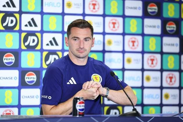 Kenny McLean of Scotland Scotland Training Session and press conference, PK, Pressekonferenz 2026 FIFA World Cup, WM, Weltmeisterschaft, Fussball Football, Atrium Health Performance Park, Charlotte, USA - 11 Jun 2026Charlotte Atrium Health Performance Park United States of America EDITORIAL USE ONLY No use with unauthorised audio, video, data, fixture lists, club league logos or live services. Online in-match use limited to 120 images, no video emulation. No use in betting, games or single club league player publications. Copyright: xMichaelxZemanek Shutterstockx 16919988br