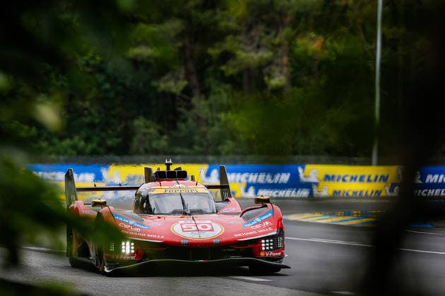 24 HEURES DU MANS 2026 - FREE PRACTICE AND QUALIFIYING SESSION 50 FUOCO Antonio (ita), NIELSEN Nicklas (dnk), MOLINA Miguel (spa), Ferrari AF Corse, Ferrari 499P 50, Hypercar, action, during the Free Practice and Qualifying session of the 24 Hours of Le Mans 2026, 3rd round of the 2026 FIA World Endurance Championship, from June 10 to 11, 2026 on the Circuit des 24 Heures du Mans in Le Mans, France - Le MansFrance Copyright: xFREDERICxLExFLOCxHx