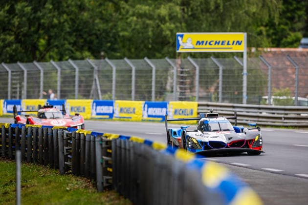 24 HEURES DU MANS 2026 - FREE PRACTICE AND QUALIFIYING SESSION 15 MAGNUSSEN Kevin (dnk), MARCIELLO Raffaele (swi), VANTHOOR Dries (bel), BMW M Team WRT, BMW M Hybrid V8 15, Hypercar, action, during the Free Practice and Qualifying session of the 24 Hours of Le Mans 2026, 3rd round of the 2026 FIA World Endurance Championship, from June 10 to 11, 2026 on the Circuit des 24 Heures du Mans in Le Mans, France - Le MansFrance Copyright: xFREDERICxLExFLOCxHx