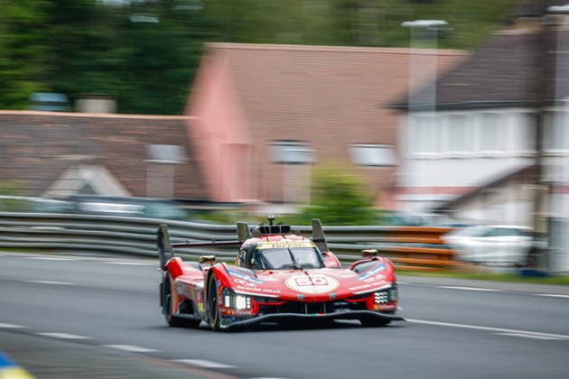 24 HEURES DU MANS 2026 - FREE PRACTICE AND QUALIFIYING SESSION 50 FUOCO Antonio (ita), NIELSEN Nicklas (dnk), MOLINA Miguel (spa), Ferrari AF Corse, Ferrari 499P 50, Hypercar, action, during the Free Practice and Qualifying session of the 24 Hours of Le Mans 2026, 3rd round of the 2026 FIA World Endurance Championship, from June 10 to 11, 2026 on the Circuit des 24 Heures du Mans in Le Mans, France - Le MansFrance Copyright: xFREDERICxLExFLOCxHx