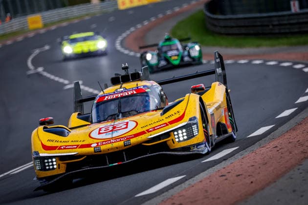 24 HEURES DU MANS 2026 - FREE PRACTICE AND QUALIFIYING SESSION 83 YE Yifei (chn), KUBICA Robert (pol), HANSON Phil (gbr), AF Corse, Ferrari 499P 83, Hypercar, action during the Free Practice and Qualifying session of the 24 Hours of Le Mans 2026, 3rd round of the 2026 FIA World Endurance Championship, from June 10 to 11, 2026 on the Circuit des 24 Heures du Mans in Le Mans, France - Le MansFrance Copyright: xPauloxMariax