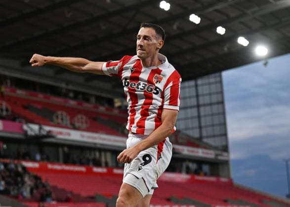 Robert Bozenik of Stoke City celebrates after scoring the team s first goal Stoke City v Hull City, EFL Carabao Cup, Second Round, Football, Bet365 Stadium, Stoke-on-Trent, UK - 25 Aug 2026Stoke-on-Trent Bet365 Stadium United Kingdom EDITORIAL USE ONLY No use with unauthorised audio, video, data, fixture lists, club league logos or live services. Online in-match use limited to 120 images, no video emulation. No use in betting, games or single club league player publications. Copyright: xAnnaxGowthorpe Shutterstockx 17115026ae