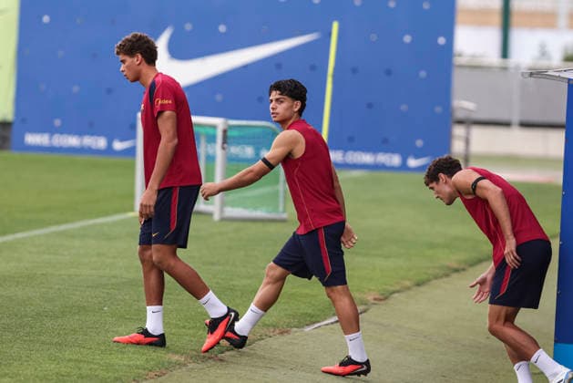 August 26, 2026, Sant Joan Despi, Barcelona, Spain: Xavi Espart during the training day of FC Barcelona, Barca ahead the Spanish League, Laliga EA Sports, football match against Athletic Club at Ciudad Esportiva Joan Gamper on August 26, 2026 in Sant Joan Despi, Barcelona, Spain. FC Barcelona Training And press conference, PK, Pressekonferenz - LaLiga EA Sports - ZUMAa181 20260826_zaa_a181_010 Copyright: xJavierxBorregox
