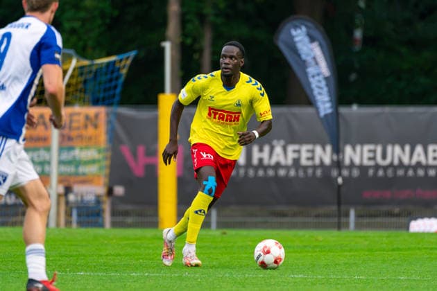 Andrà Ndiaye, Andre Ndiaye SV Atlas Delmenhorst, 3, German Soccer, Regionalliga Nord, 2026–27 Season, Matchday 5, August 26, 2026, SV Atlas Delmenhorst vs. BSV Kickers Emden, Stadion an der Düsternortstraße, Delmenhorst, Lower Saxony Copyright: xLeonxFrickx