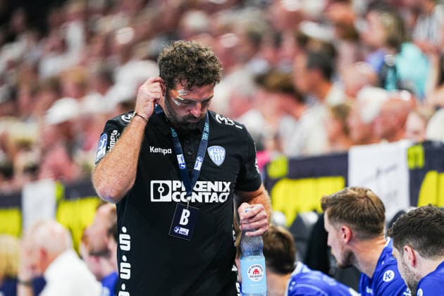Florian Kehrmann, TBV Lemgo Lippe, Coach, GER; THW Kiel vs. TBV Lemgo Lippe, Handball, 1st Bundesliga, Matchday 1, 2026–2027 Season, August 27, 2026 GER, THW Kiel vs. TBV Lemgo Lippe, Handball, 1st Bundesliga, Matchday 1, 2026–2027 Season, August 27, 2026, Kiel Copyright: xEibner-Pressefoto MarcelxvonxFehrnx EP_MFN