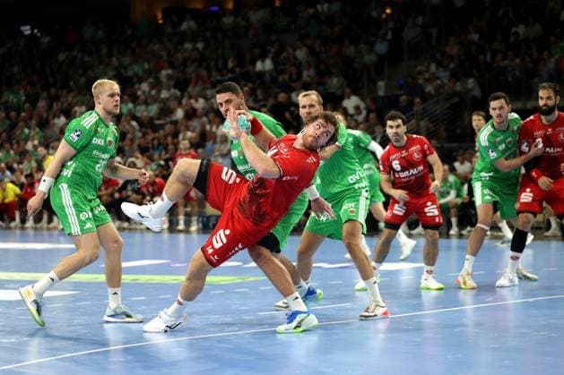Handball, 1st Handball Bundesliga, Füchse Berlin vs. MT Melsungen, August 27, 2026, Max Schmeling Halle, Berlin, Shot on goal 14, Johannes Golla Handball, 1st Handball Bundesliga, Füchse Berlin vs. MT Melsungen, August 27, 2026, Max Schmeling Halle, Berlin, Shot on goal 14, Johannes Golla Copyright: xBEAUTIFULxSPORTS E.Schneiderx