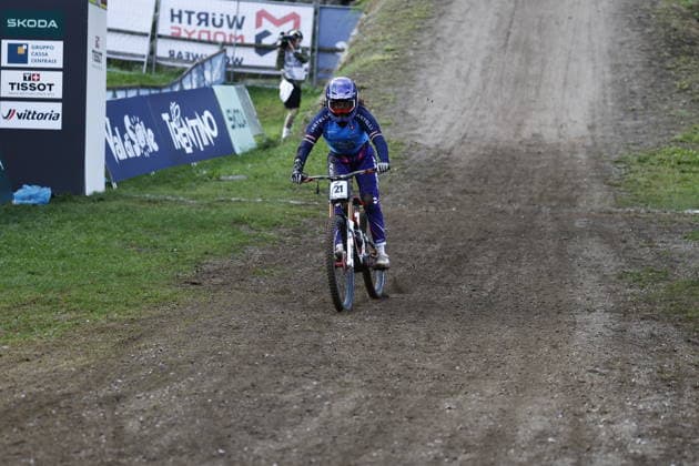 August 29, 2026, Daolasa di Commezzadura, Black Snake, 2026 UCI MTB World Championships Women s Junior Finals, DHI Downhill: Rebecca Bruno, 21, ITA, Daolasa di Commezzadura, Black Snake, Trento, Italy Copyright: xJustPictures.ch FrancescoxMinghettix jp-en-FrMi-_NG_0124