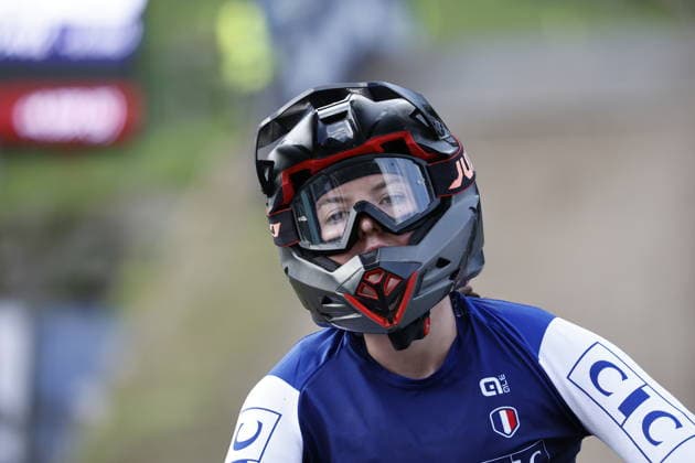 August 29, 2026, Daolasa di Commezzadura, Black Snake, 2026 UCI MTB World Championships – Women’s Junior Finals, DHI Downhill: Fantine Jeannerod, 24, FRA, Daolasa di Commezzadura, Black Snake, Trento, Italy Copyright: xJustPictures.ch FrancescoxMinghettix jp-en-FrMi-_NG_0112
