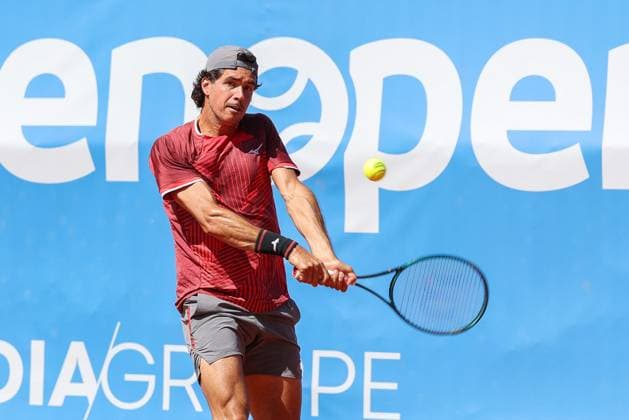 Pictured: Facundo Mena (ARG), Facundo Mena (ARG) vs. Cezar Cretu (ROU), ATP Challenger Schwaben Open, Men s Tennis, Final, Singles, August 29, 2026, Augsburg, Bavaria, Germany Copyright: xkolbert-press ChristianxKolbertx