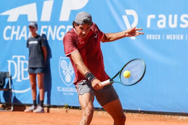Pictured: Facundo Mena (ARG), Facundo Mena (ARG) vs. Cezar Cretu (ROU), ATP Challenger Schwaben Open, Men s, Tennis, Final, Singles, August 29, 2026, Augsburg, Bavaria, Germany Copyright: xkolbert-press ChristianxKolbertx