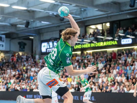 Franko Lastro, Frisch Auf Goeppingen, No. 28 (wing), Frisch Auf Goeppingen vs. HC Erlangen, Handball, 1st Bundesliga, Men, 2026–2027 Season, August 29, 2026, Frisch Auf Goeppingen vs. HC Erlangen, Handball, 1st Bundesliga, Men, 2026–2027 season, August 29, 2026, Goeppingen Copyright: xEibner-Pressefoto MichaelxSchmidx EP_MST