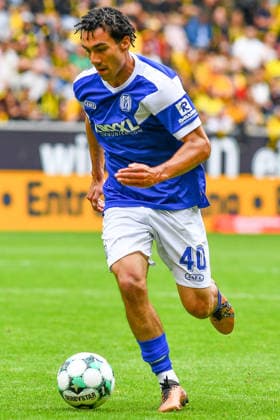 Niclas Nadj, SV Meppen, age 40, on the ball, game scene, cutout, full body, single frame, action, August 29, 2026, Aachen, Germany, soccer, 3rd League, TSV Alemannia Aachen vs. SV Meppen, soccer, 3rd Division, TSV Alemannia Aachen vs. SV Meppen, DFB and DFL regulations prohibit any use of photographs as image sequences and or quasi-video xmhx