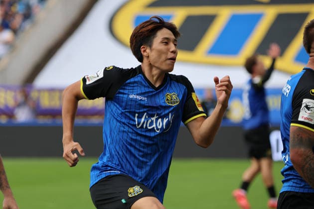 August 30, 2026, Soccer, Men s, 3rd Division, 2026–2027 Season, 1 FC Saarbrücken vs. FC Hansa Rostock, celebration of the 1–1 goal, goal scorer Seung Joon Lee, 1 FC Saarbrücken, Saarbrücken, Ludwigsparkstadion, Saarland, Germany, DEU Copyright: xSebastianxBachx
