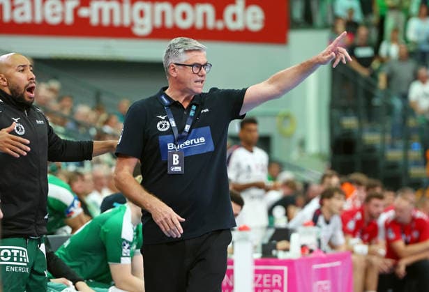 August 30, 2026, xovx, Handball, Opel Handball Bundesliga, HSG Wetzlar vs. SG BBM Bietigheim, Coach Runar Sigtryggsson, HSG Wetzlar, Wetzlar, Buderus Arena, Hesse, Germany, DE