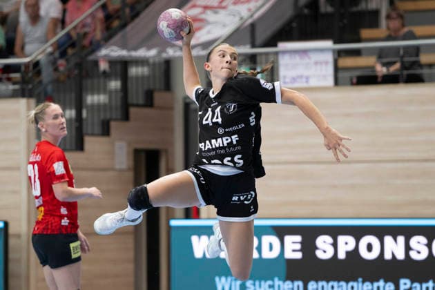 Women s Handball Bundesliga, 2026–2027 Season: SV Union Halle Neustadt vs. TuS Metzingen, Halle, Germany, August 30, 2026. Pictured: Klara Schlipf, Metzingen, Halle an der Saale, SWH Arena, Saxony-Anhalt, Germany