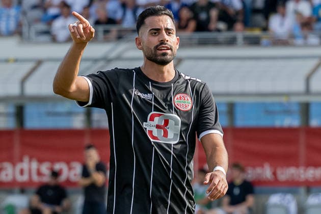 Uenal Tosun, TSV 1882 Landsberg, 10 GER, TSV 1860 Munich vs. TSV Landsberg 1882, Soccer, Bavarian Regional League, Matchday 6, 2026–2027 Season, August 30, 2026 DFL DFB regulations prohibit any use of photographs as image sequences and or quasi-video. Photo: HMB Media, Heike Feiner Copyright: HMBxMedia HeikexFeiner
