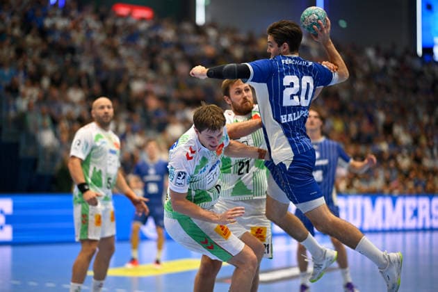 Gummersbach, Schwalbe Arena, August 30, 2026, GER, Men s Handball Bundesliga, Opel HBL, 2026–2027 Season, VfL Gummersbach vs. SC Magdeburg. Photo by Ludvig HALLBAECK. Gummersbach, North Rhine-Westphalia, Germany
