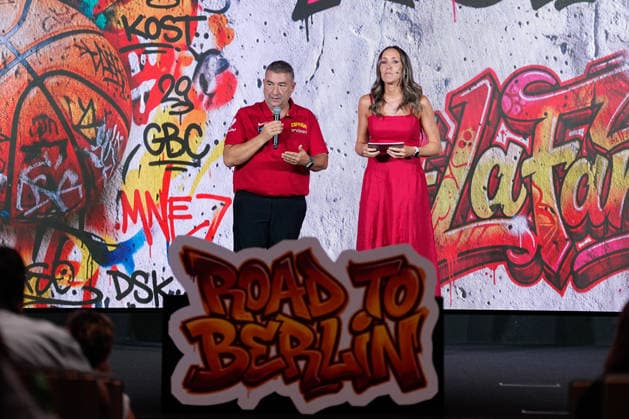 August 31, 2026, Madrid, Madrid, Spain: Miguel Mendez, head coach of Spain, attends during the farewell ceremony for the Spanish women s national basketball team ahead of the 2026 FIBA Women s Basketball World Cup in Berlin, at Endesa Headquarters on August 31, 2026, in Madrid, Spain. Madrid Spain - ZUMAa181 20260831_zaa_a181_013 Copyright: xDennisxAgyemanx