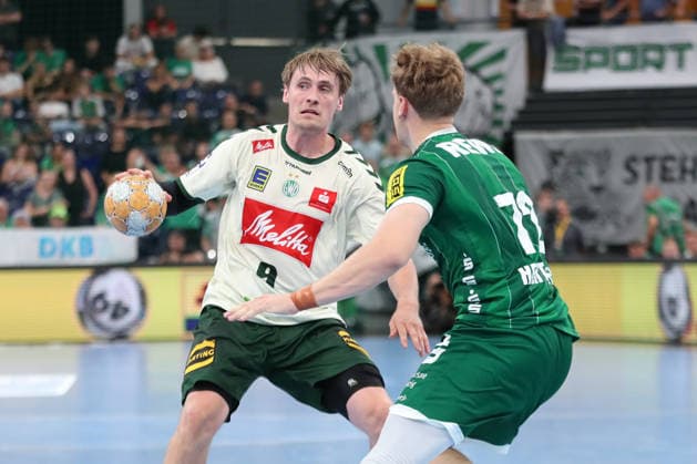 Handball, HBL2 SC DHfK Leipzig vs. GWD Minden, August 31, 2026, Morten Hempel Jensen 9, GWD Minden Handball, 2nd Bundesliga, 2026–2027 season, Matchday 1: SC DHfK Leipzig vs. GWD Minden on August 31, 2026, at the Quarterback Immobilien Arena Leipzig Copyright: xBEAUTIFULxSPORTS JanxKaeferx