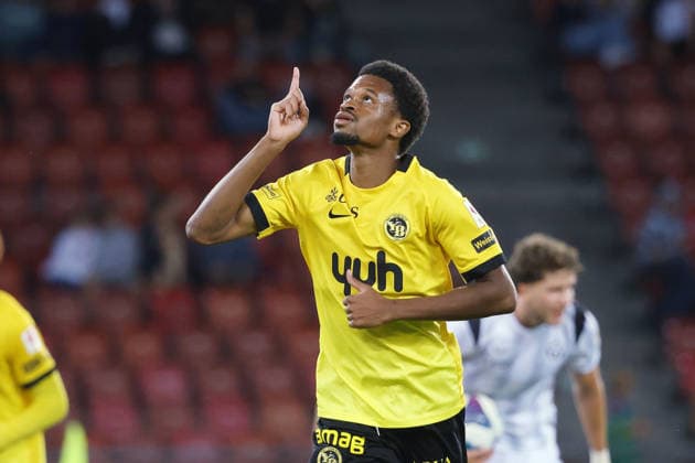 FC Zurich Young Boys Goal Celebration Alan Virginius YB September 1, 2026 Zurich, SWITZERLAND, Letzigrund Stadium, Zurich, Soccer, 2026–2027 Season, Men’s Soccer Super League, FC Zurich vs. BSC Young Boys Bern, Goal Celebration, Alan Virginius, YB