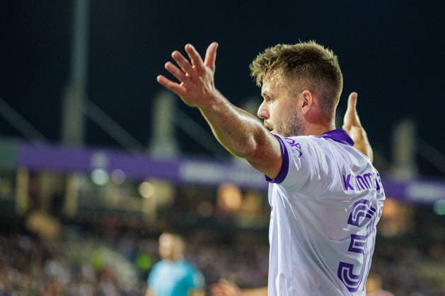 Patrick Kammerbauer, VfL Osnabrück, 31, gesturing; GER, VfL Osnabrück vs. FC Bayern Munich, Soccer, DFB Cup, 1st Round, 2026–2027 season, September 2, 2026 DFL regulations prohibit any use of photographers images as image sequences and or quasi-video GER, VfL Osnabrück vs. FC Bayern Munich, soccer, DFB Cup, 1st round, 2026–2027 season, September 2, 2026 Osnabrück Copyright: xEibner-Pressefoto JanxRollingerx EP_JSK