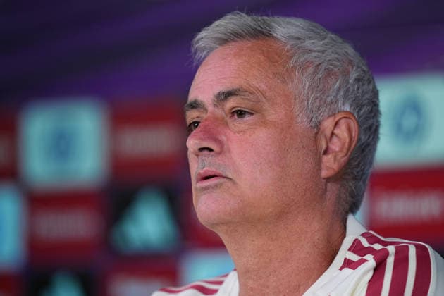 September 3, 2026, Valdebebas, Madrid, Spain: Jose Mourinho, head coach of Real Madrid, attends his press conference, PK, Pressekonferenz during the training day of Real Madrid ahead the Spanish League, LaLiga EA Sports, football match against Real Betis Balompie at Ciudad Deportiva Real Madrid on September 03, 2026, in Valdebebas, Madrid, Spain. Real Madrid Training And Press Conference - Laliga Ea Sports - ZUMAa181 20260903_zaa_a181_001 Copyright: xDennisxAgyemanx